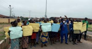 Ekiti community protest the relocation of federal college of education