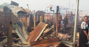 Fire Guts Enugu Market On New Year’s Eve