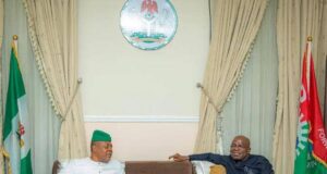 BREAKING: Former Imo Governor, Ihedioha Set To Join Labour Party, Meets Governor Otti