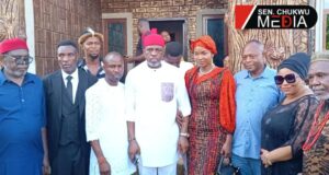 Enugu: Senator Kevin Chukwu Consoles Chief Michael Ngwu Over Wife’s Death