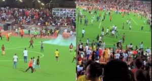 VIDEO: Fan Chaos Halts Crucial Rangers VS. Enyimba Match