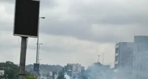 BREAKING: Protesters Defy Gunshots, Teargas In Asokoro