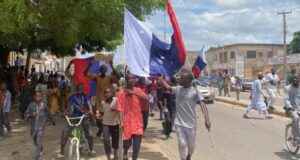 #EndBadGovernance: Waving Of Russian Flags In Kano Protest Unsettles Aso Rock