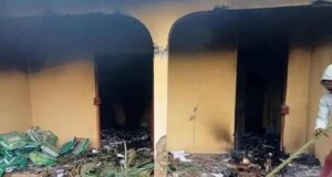 Akwa-Ibom Electoral Commission Office Set Ablaze