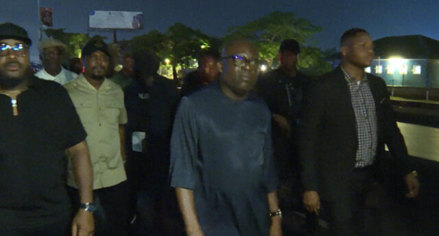 Rivers-Crisis_-Fubara-Storms-INECs-Office-Over-Police-Attempt-To-Stop-LG-Poll