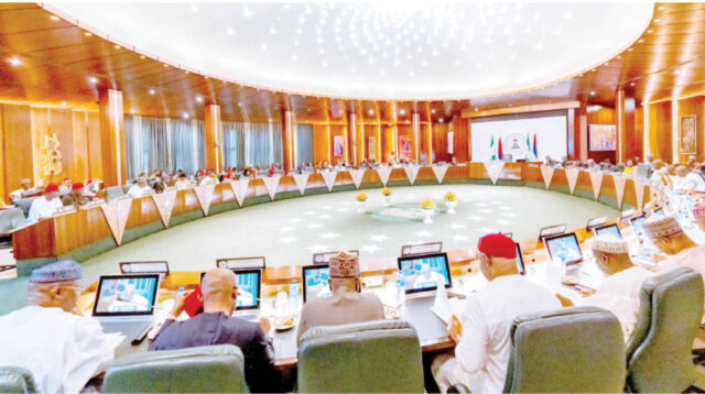 the-142nd-meeting-of-the-national-economic-council-nec-chaired-by-the-vice-president-kashim-shettima-at-the-presidential-villa-abuja-yesterday