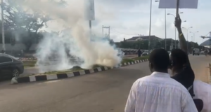 Scores Injured As Police Use Teargas To Disperse Rivers LG Workers