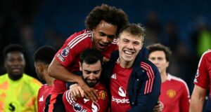 Just In: Manchester United Stun Man City With Late Goals To Secure 2-1 Victory