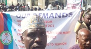 Military Retirees Protest At Finance Ministry Over Unpaid Entitlements