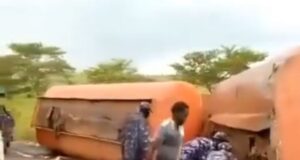 NPF Denies Involvement of Police Officers In Viral Video Of Fuel Theft From Crashed Tanker