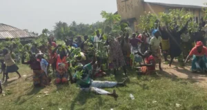 Okuama Community Protests Death of PG, Issues Ultimatum For Release of Detained Leaders
