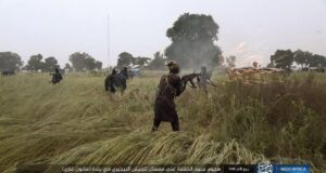 ISWAP Releases Photos of Attack On Army Base In Borno, Claims Many Soldiers Were Killed, 12 Armored Tanks, Vehicles Destroyed