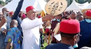 BREAKING: Jubilation As Former Enugu LP Guber Candidate, Barr. Edeoga, Leads Notable Stalwarts Back To PDP