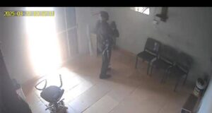CCTV Captures Nigerian Police Officers Stealing Phones From Ondo Shop During Communal Clash