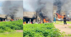 Protesting Youths Invade Monarch’s Palace, Set NDLEA Office Ablaze