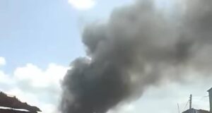 VIDEO: Fire Engulfs Railway Line In Ogbete Market Enugu