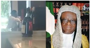 Supreme Court Justice Previously Accused Of Taking Bribes By SSS, Spotted Loitering Benin Hotel As Edo Gov’ship Petition Reaches Apex Court