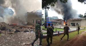 JUST IN: Explosion Hits Nigerian Army Storage Facility