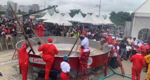 Hilda Baci Receives Guinness World Record Plaque For Largest Serving Of Nigerian-Style Jollof Rice