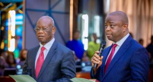 Gov. Mbah Swears In New Commissioners, Tightens Oversight On Contracts