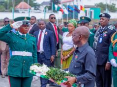 Governor Otti Pays Tribute To Fallen Heroes, Reaffirms Support For Armed Forces