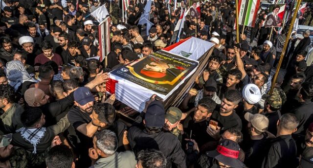 IRAQ-IRAN-SAUDI-US-ISRAEL-WAR-FUNERAL